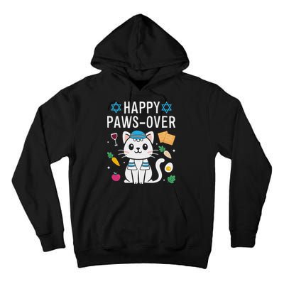 Happy Pawsover Cat Lover Funny Cat Passover Seder Tall Hoodie
