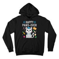 Happy Pawsover Cat Lover Funny Cat Passover Seder Tall Hoodie