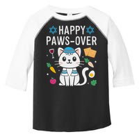Happy Pawsover Cat Lover Funny Cat Passover Seder Toddler Fine Jersey T-Shirt