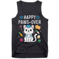 Happy Pawsover Cat Lover Funny Cat Passover Seder Tank Top