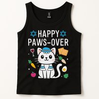 Happy Pawsover Cat Lover Funny Cat Passover Seder Tank Top