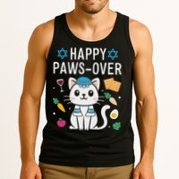 Happy Pawsover Cat Lover Funny Cat Passover Seder Tank Top