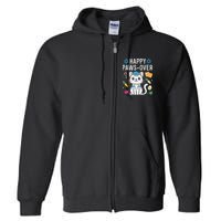 Happy Pawsover Cat Lover Funny Cat Passover Seder Full Zip Hoodie