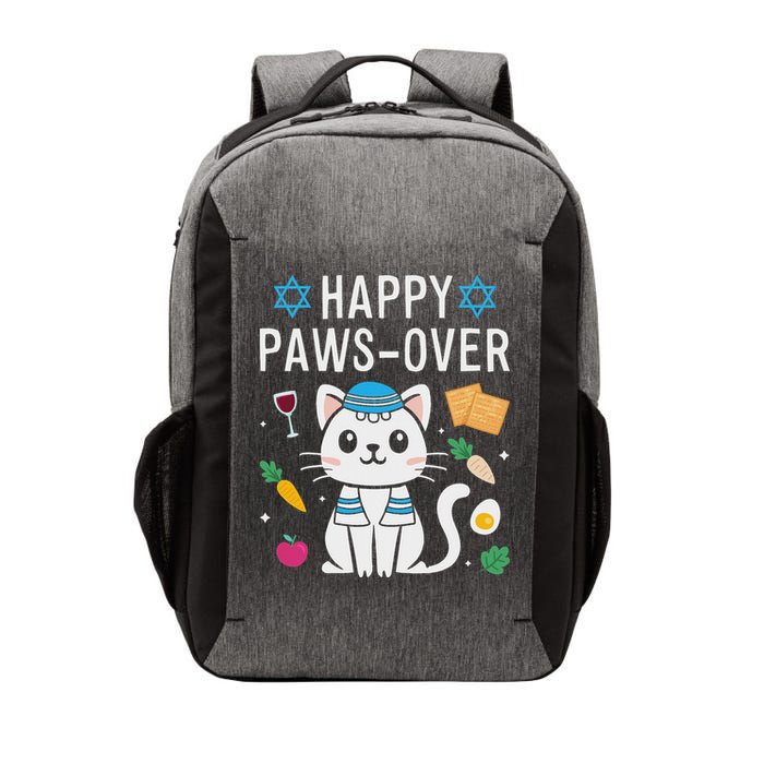 Happy Pawsover Cat Lover Funny Cat Passover Seder Vector Backpack