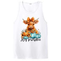 Hey Pumpkin Cute Highland Cow Fall Autumn Thanksgiving PosiCharge Competitor Tank