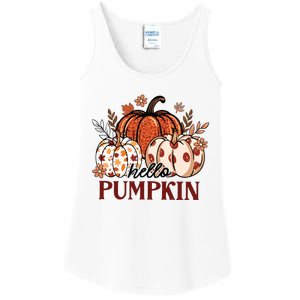 Hello Pumpkin Cute Halloween Women Fall Thanksgiving  Ladies Essential Tank