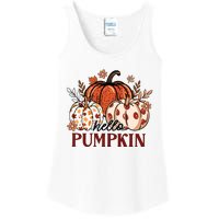 Hello Pumpkin Cute Halloween Women Fall Thanksgiving  Ladies Essential Tank