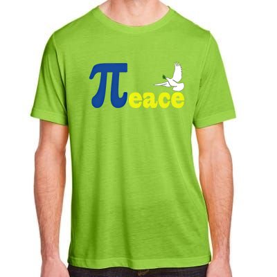 Happy Pi Day 3 14 Math Peace Ukraine I Stand With Ukraine Gift Adult ChromaSoft Performance T-Shirt