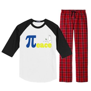 Happy Pi Day 3 14 Math Peace Ukraine I Stand With Ukraine Gift Raglan Sleeve Pajama Set