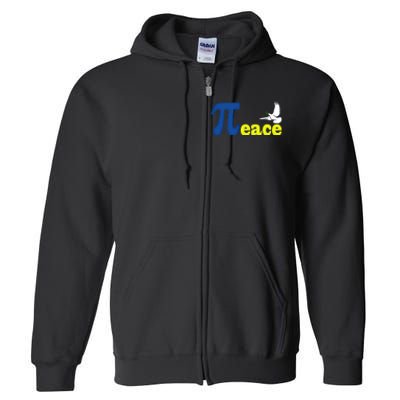 Happy Pi Day 3 14 Math Peace Ukraine I Stand With Ukraine Gift Full Zip Hoodie