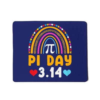 Happy Pi Day Pie Be Irrational Math Teacher Rainbow Pi Day Lover Mousepad