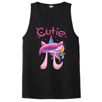 Happy Pie Day Cute Pi Unicorn 3.14 Funny STEM Math Teacher PosiCharge Competitor Tank