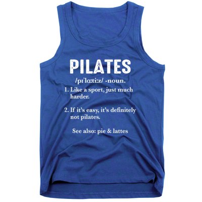 Humor Pilates Definition Fitness Instructor Trainer Funny Gift Tank Top