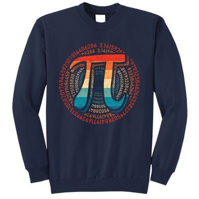 Happy Pi Day 3 14 Pi Day Math Lover Teacher Mathematics Great Gift Tall Sweatshirt