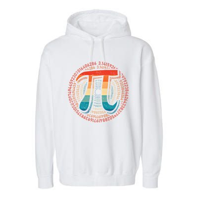 Happy Pi Day 3 14 Pi Day Math Lover Teacher Mathematics Great Gift Garment-Dyed Fleece Hoodie