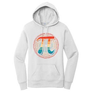 Happy Pi Day 3 14 Pi Day Math Lover Teacher Mathematics Great Gift Women's Pullover Hoodie