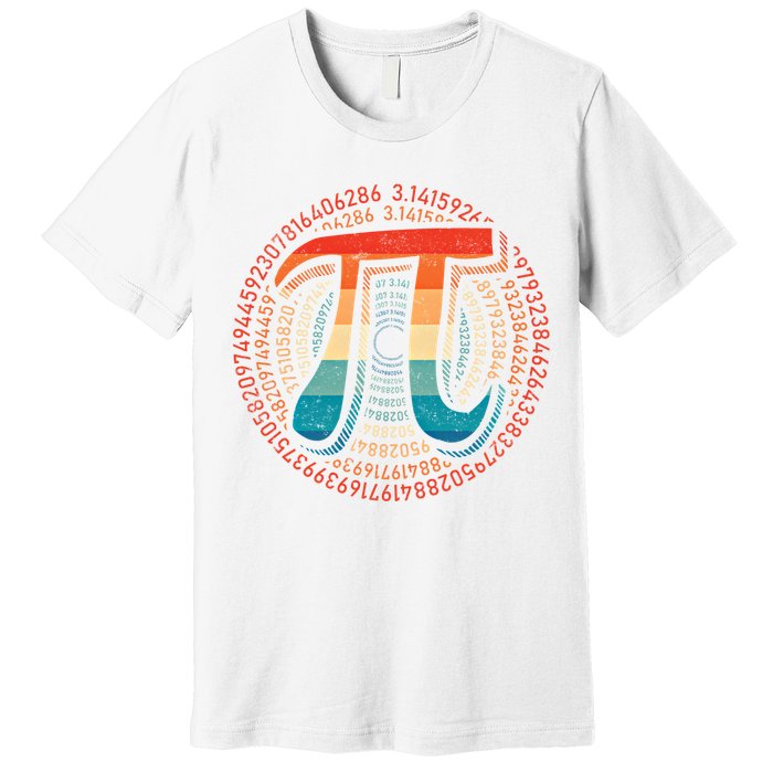 Happy Pi Day 3 14 Pi Day Math Lover Teacher Mathematics Great Gift Premium T-Shirt