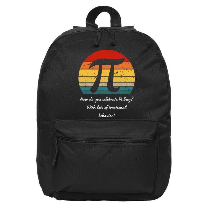 Happy Pi Day For Women Men Students Teachers Funny 16 in Basic Backpack