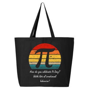 Happy Pi Day For Women Men Students Teachers Funny 25L Jumbo Tote