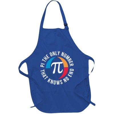 Happy Pi Day Math Teacher Mathematics Irrational Pi Symbol Gift Full-Length Apron With Pockets