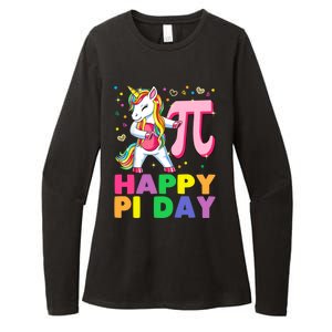 Happy Pi Day 3 14 Cute Math Unicorn Gift Womens CVC Long Sleeve Shirt