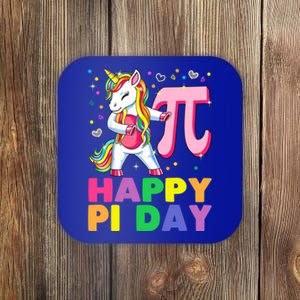 Happy Pi Day 3 14 Cute Math Unicorn Gift Coaster