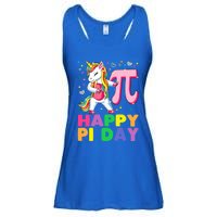 Happy Pi Day 3 14 Cute Math Unicorn Gift Ladies Essential Flowy Tank