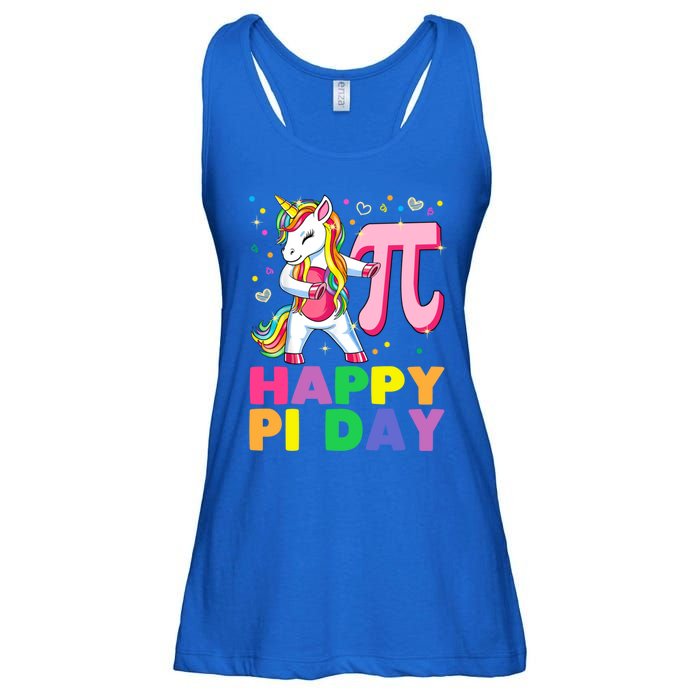 Happy Pi Day 3 14 Cute Math Unicorn Gift Ladies Essential Flowy Tank