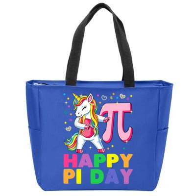 Happy Pi Day 3 14 Cute Math Unicorn Gift Zip Tote Bag