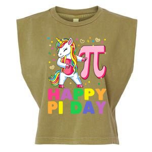 Happy Pi Day 3 14 Cute Math Unicorn Gift Garment-Dyed Women's Muscle Tee