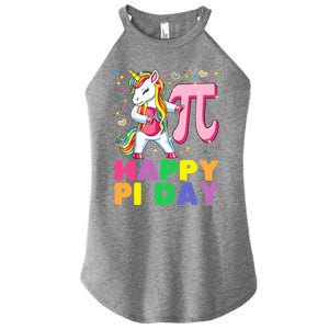 Happy Pi Day 3 14 Cute Math Unicorn Gift Women's Perfect Tri Rocker Tank