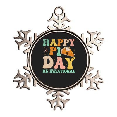 Happy Pi Day Be Irrational Metallic Star Ornament