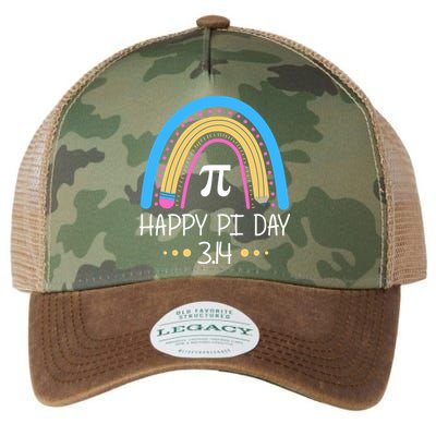 Happy Pi Day Pencil Rainbow March 14th Legacy Tie Dye Trucker Hat