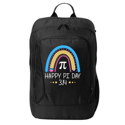 Happy Pi Day Pencil Rainbow March 14th City Backpack
