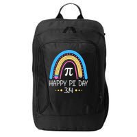 Happy Pi Day Pencil Rainbow March 14th City Backpack