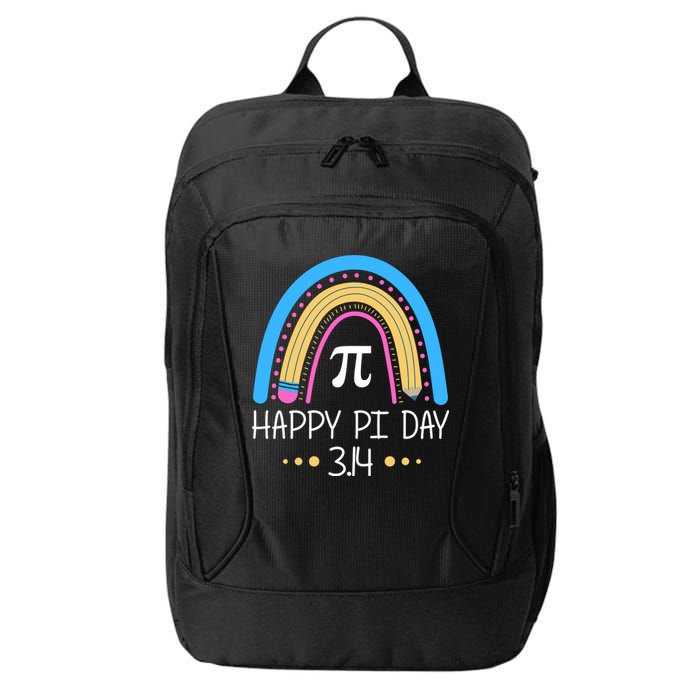 Happy Pi Day Pencil Rainbow March 14th City Backpack
