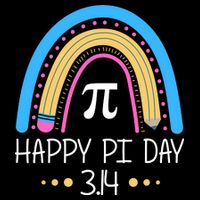 Happy Pi Day Pencil Rainbow March 14th City Backpack