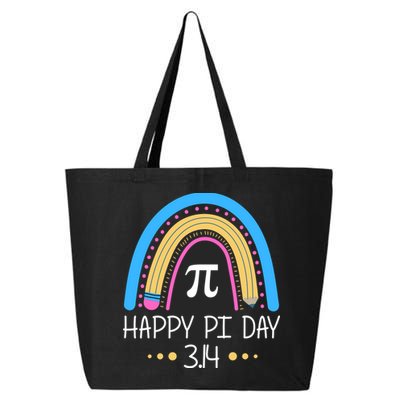 Happy Pi Day Pencil Rainbow March 14th 25L Jumbo Tote