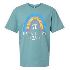 Happy Pi Day Pencil Rainbow March 14th Sueded Cloud Jersey T-Shirt