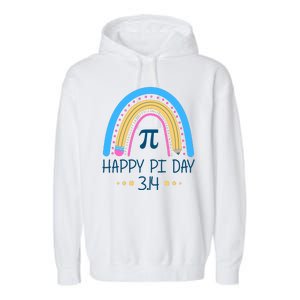 Happy Pi Day Pencil Rainbow March 14th Garment-Dyed Fleece Hoodie