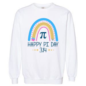 Happy Pi Day Pencil Rainbow March 14th Garment-Dyed Sweatshirt