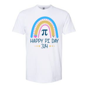 Happy Pi Day Pencil Rainbow March 14th Softstyle CVC T-Shirt