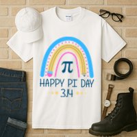 Happy Pi Day Pencil Rainbow March 14th Tall T-Shirt