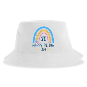 Happy Pi Day Pencil Rainbow March 14th Sustainable Bucket Hat