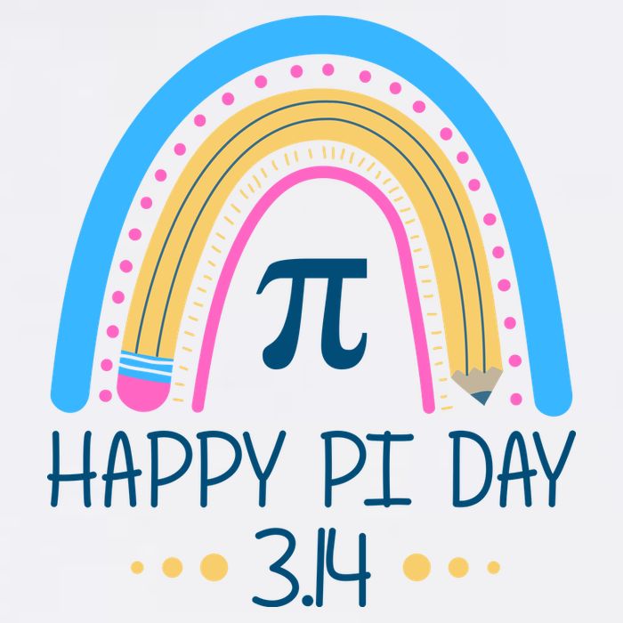 Happy Pi Day Pencil Rainbow March 14th Mug