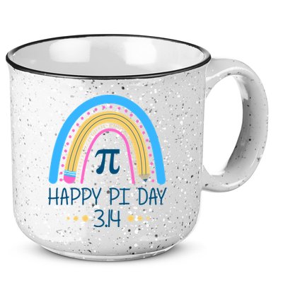 Happy Pi Day Pencil Rainbow March 14th 15oz Campfire Ceramic Mug