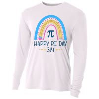 Happy Pi Day Pencil Rainbow March 14th Cooling Performance Long Sleeve Crew