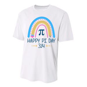 Happy Pi Day Pencil Rainbow March 14th Performance Sprint T-Shirt