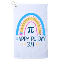 Happy Pi Day Pencil Rainbow March 14th Golf Towel