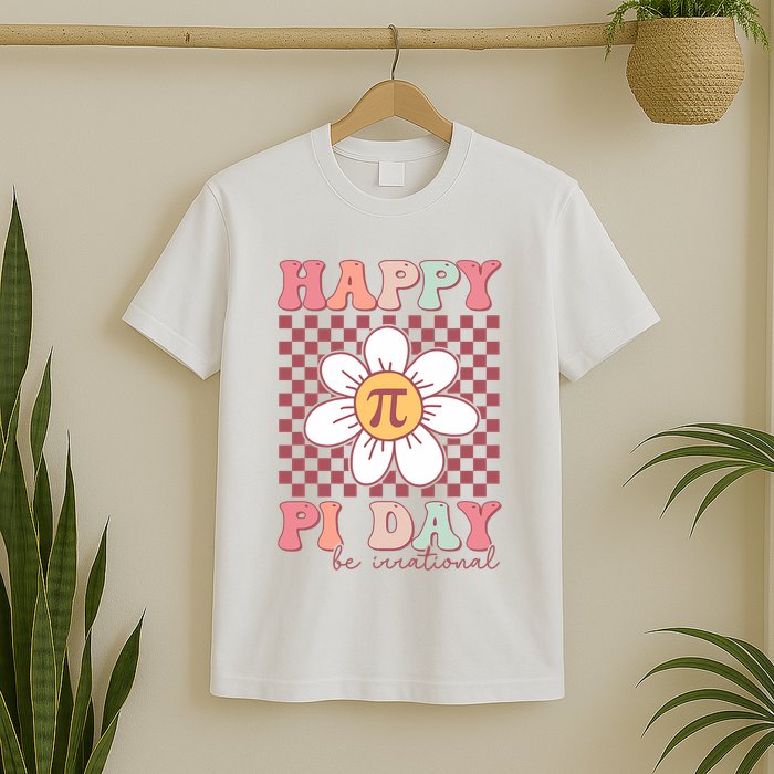 Happy Pi Day Pie Be Irrational Math Teacher Pi Day Lover T-Shirt